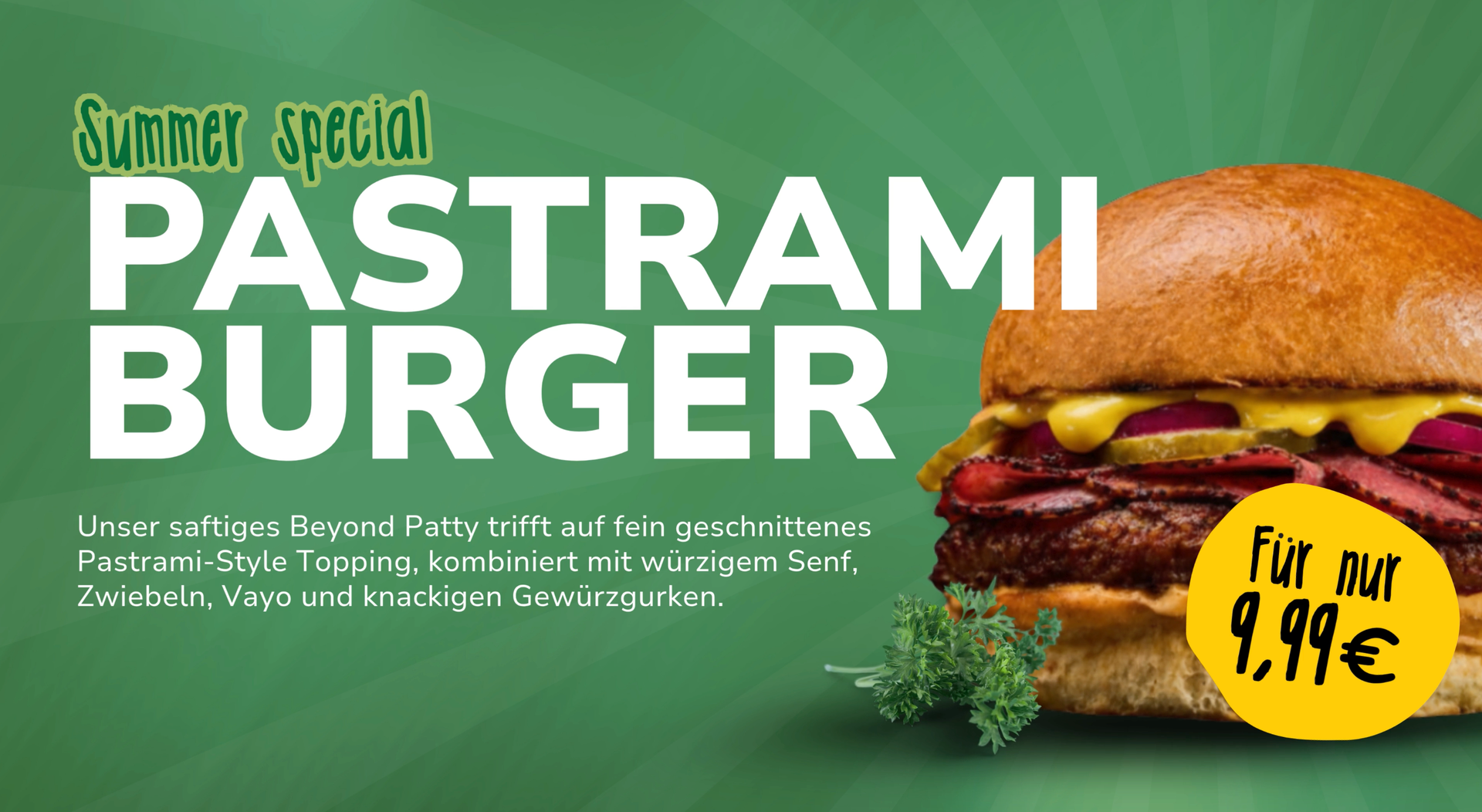 Pastrami Burger – Summer Special